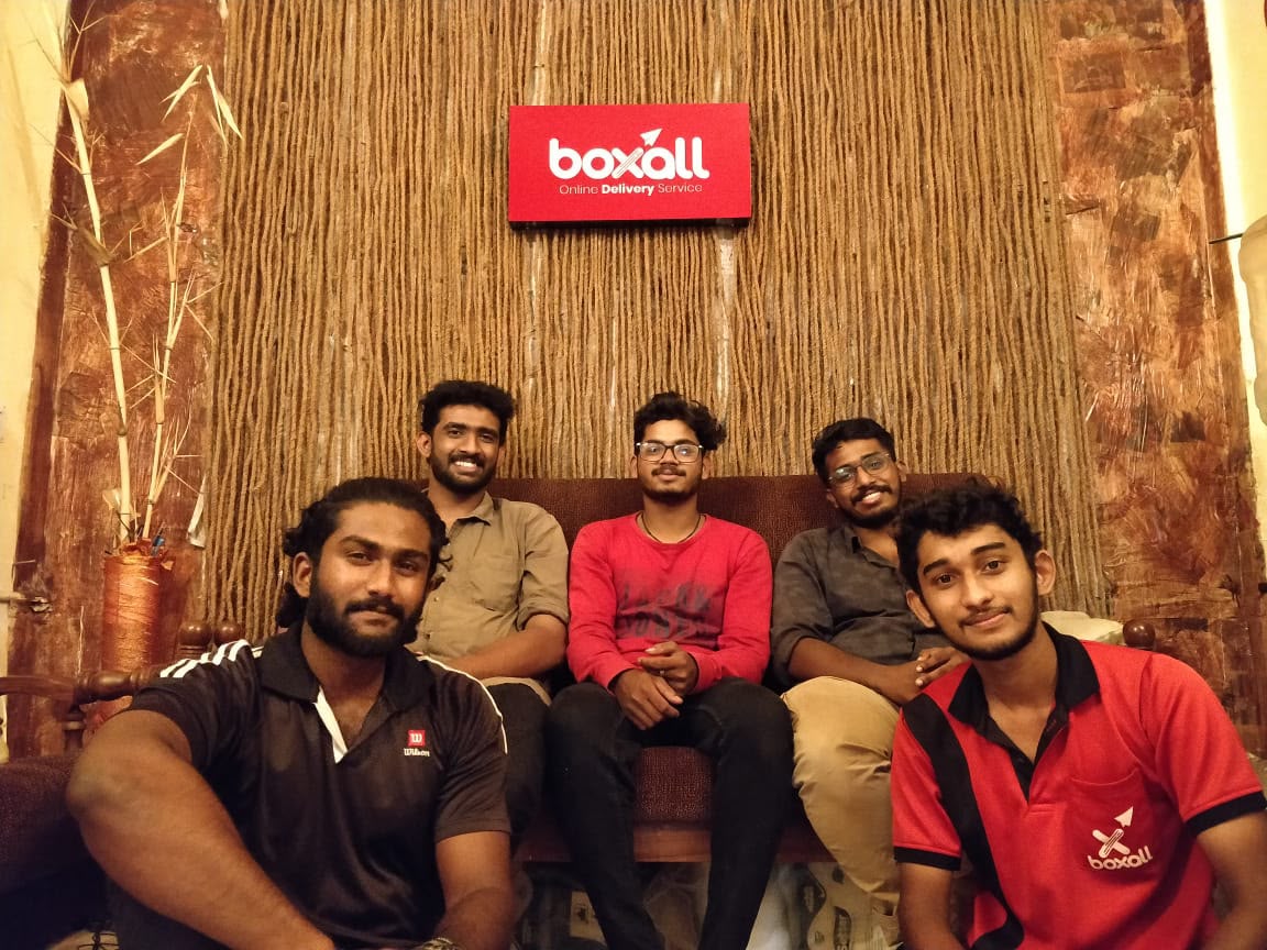 The Boxall team and founders together under the Boxall sign in 2021